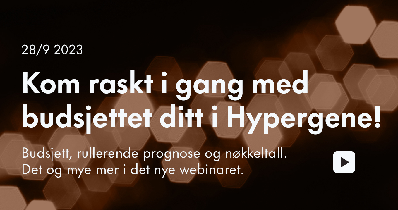 Hvordan du enkelt og raskt skaper forutsetninger for en smidig budsjett- og prognoseprosess